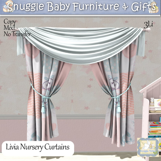 Second Life Marketplace Livia Nursery Curtains Boxed